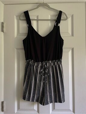 •No Boundaries Black Romper